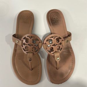 Tory Burch Miller sandals. Blush/nude color